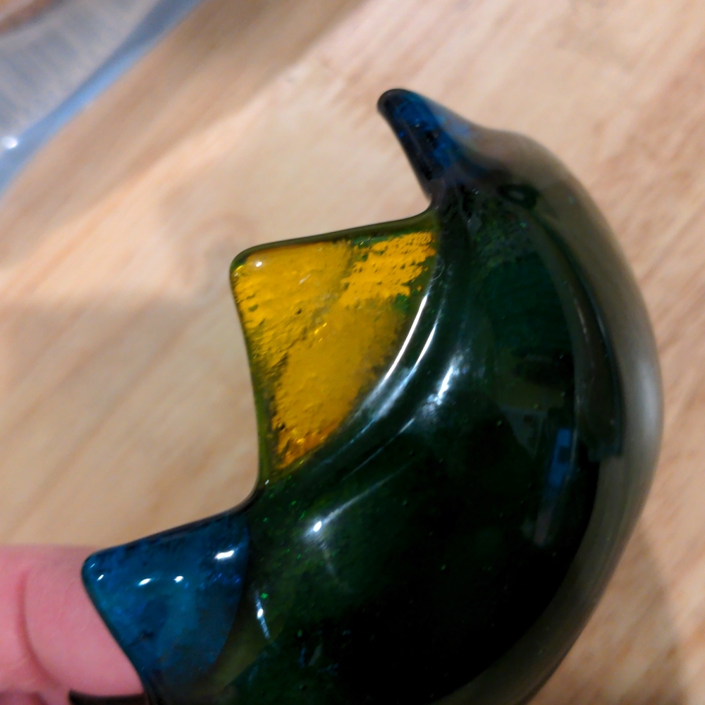 Fused glass dish